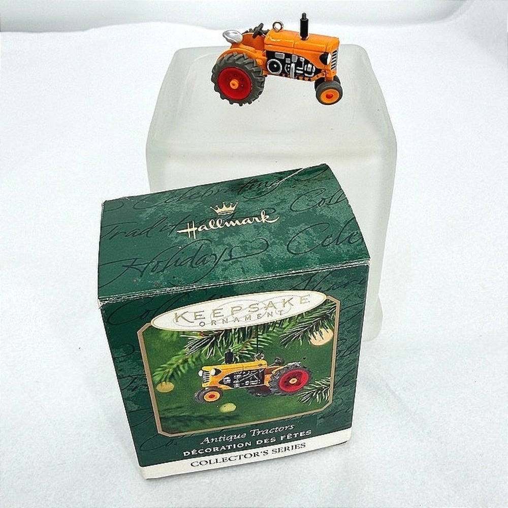 Hallmark Keepsake Ornament Antique Tractors Miniature Die-Cast Metal 2001